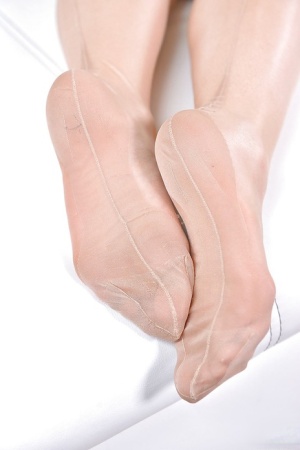 Glamour lesbos Tasha Holz and Jemma Valentine sucking nylon clad toes Ass sex pics #9